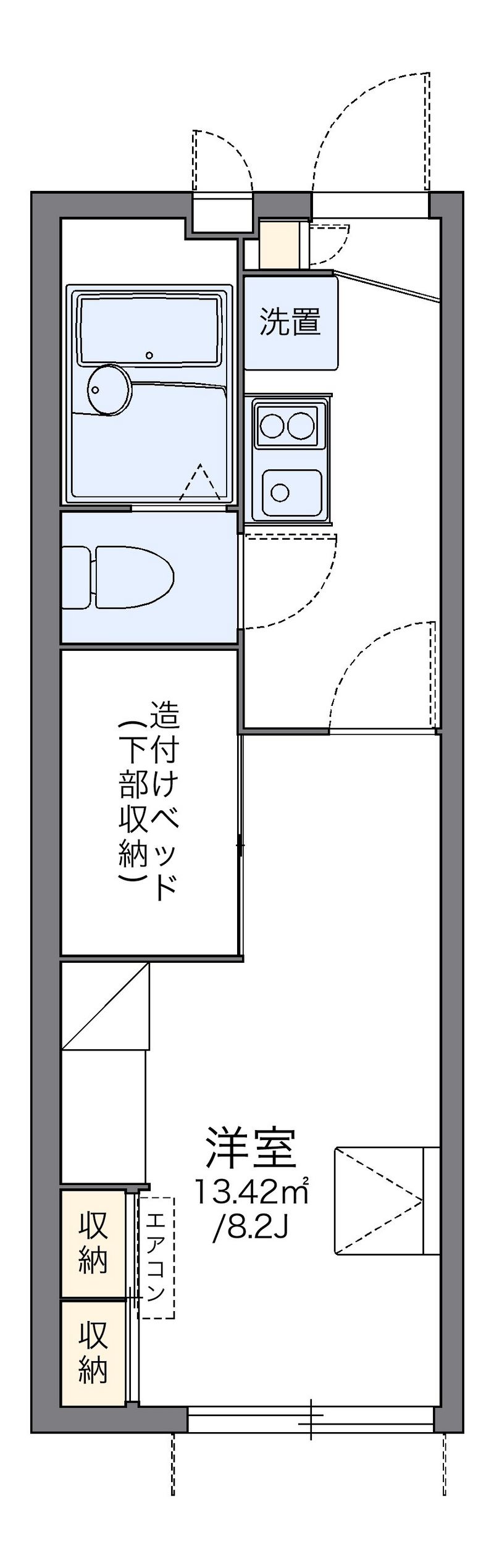 レオパレスアマミヤ 間取図
