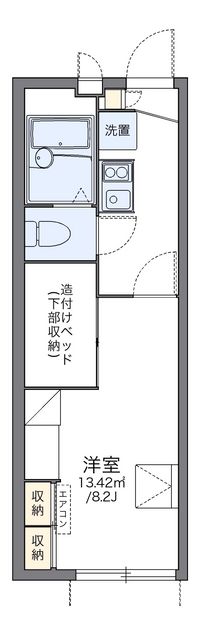 レオパレスアマミヤ 間取り図