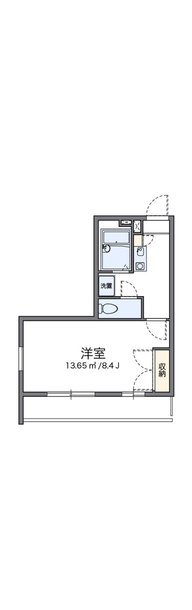 レオパレス日生ひがし 間取図