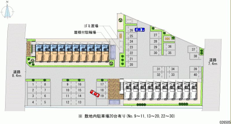 レオパレスランパス 月極駐車場