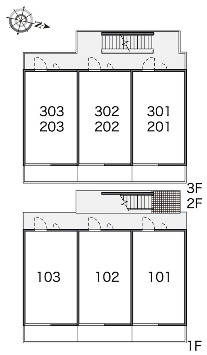 レオパレスマリー 間取配置図