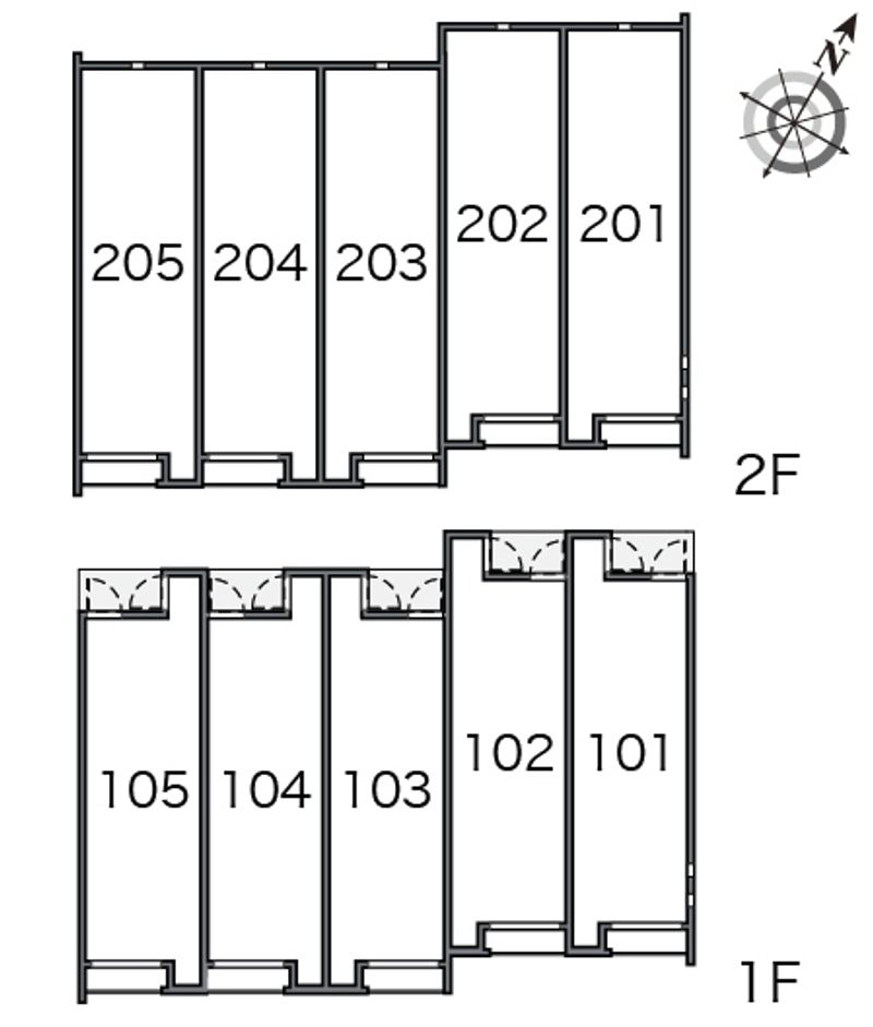 クレイノＫＡＧＯＨＡＲＡⅡ 間取配置図