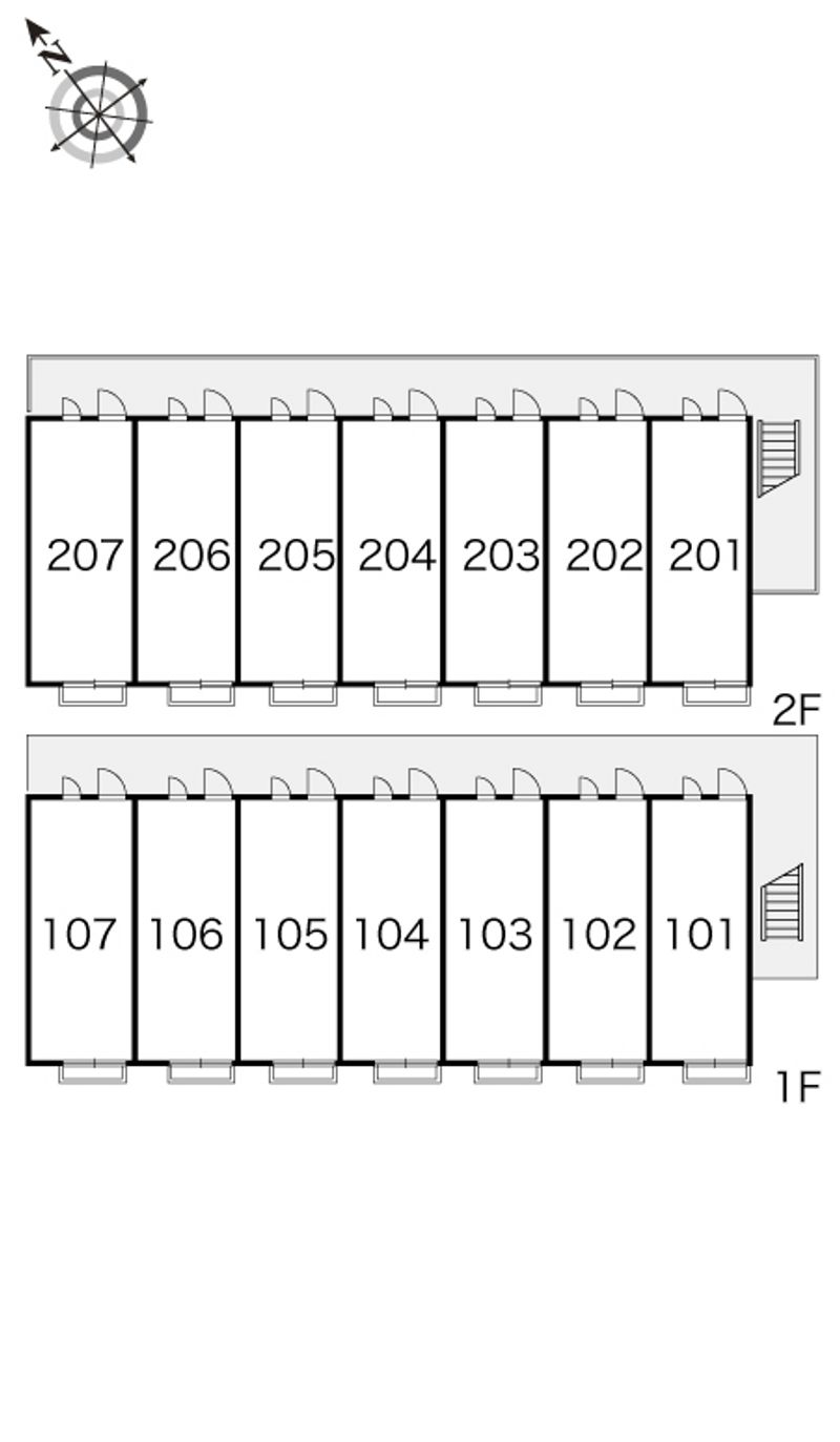 レオパレス湘南サンリヴァー 間取り配置図