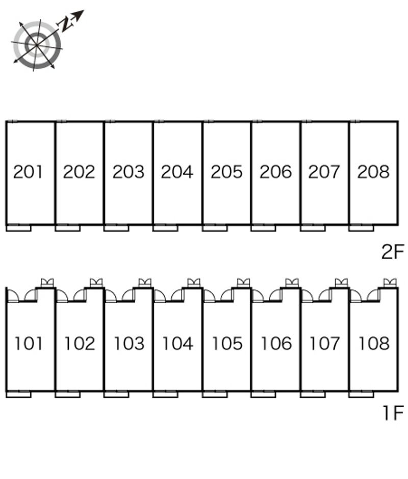 レオパレス坂西 間取配置図