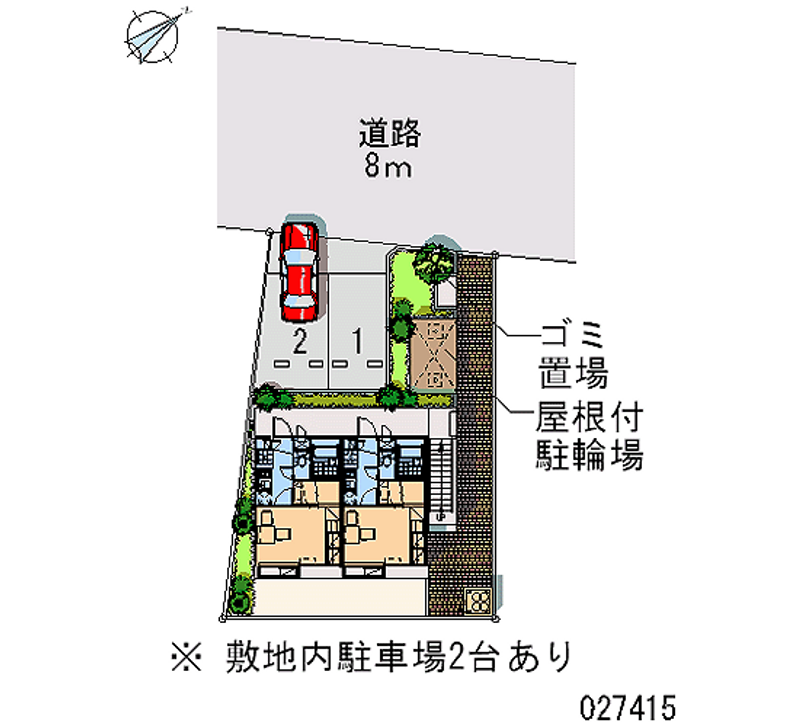 レオパレスさくらブリッサⅢ 区画図