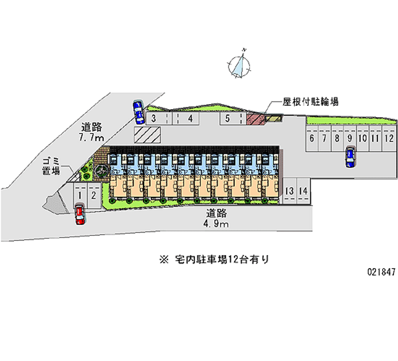 レオパレス高取 月極駐車場