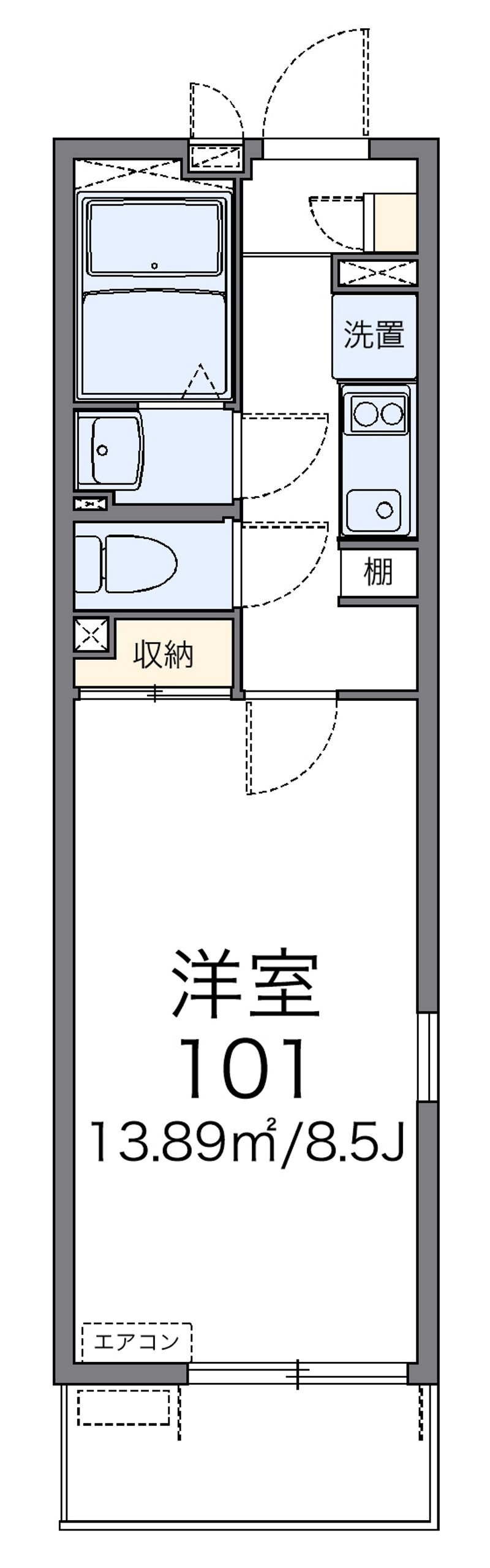 レオネクストひまわり 間取図