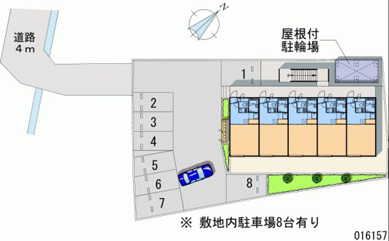 レオパレス赤砂 月極駐車場