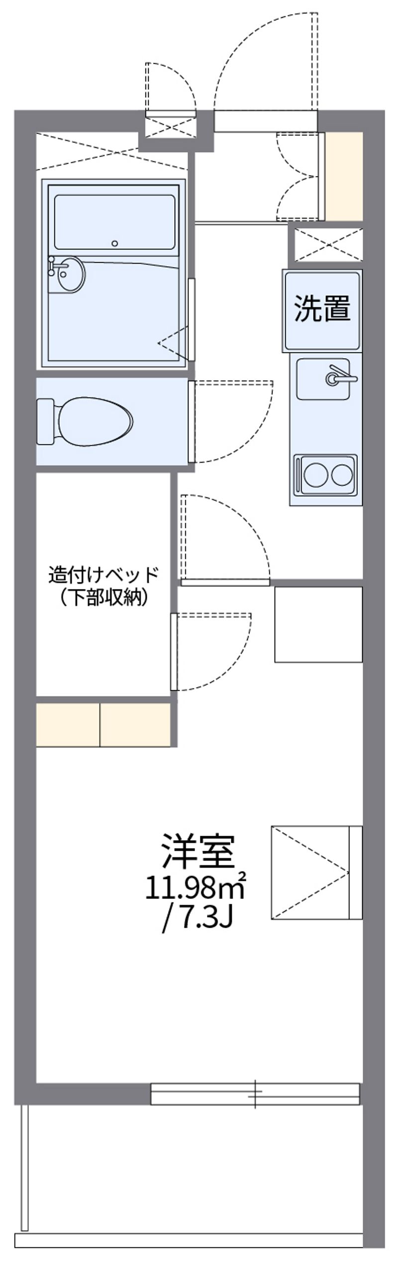 レオパレスＳＵＭＩＹＯＳＨＩ 間取図