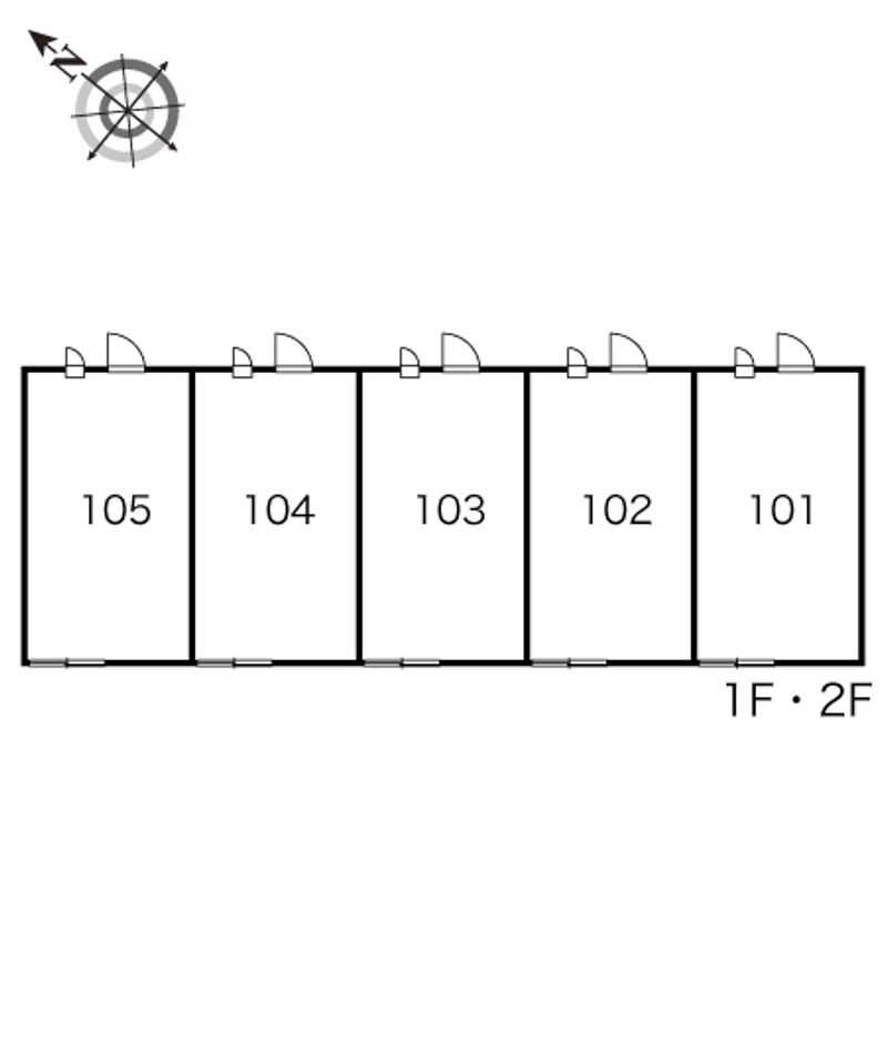 レオパレスノースフィールド 間取り配置図