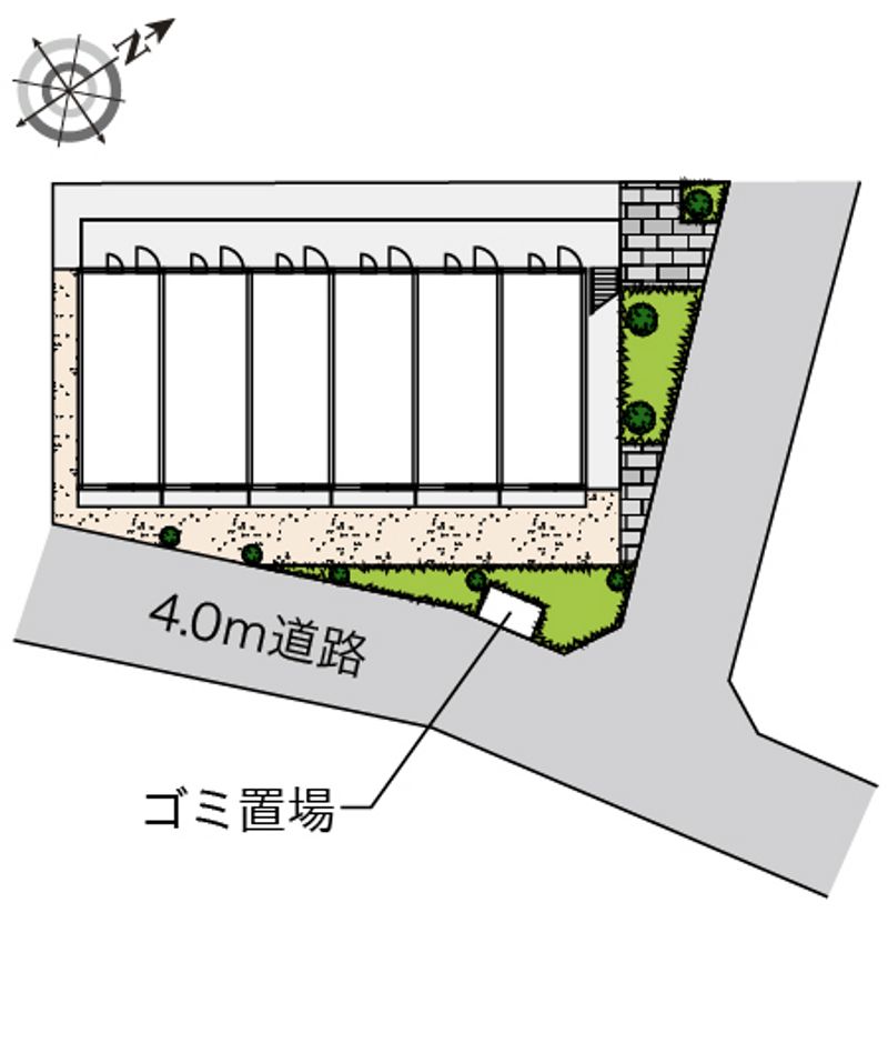 レオパレスウェルネス梅屋敷 配置図