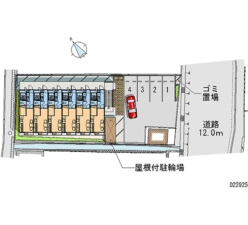 レオパレスキヌガワ 月極駐車場