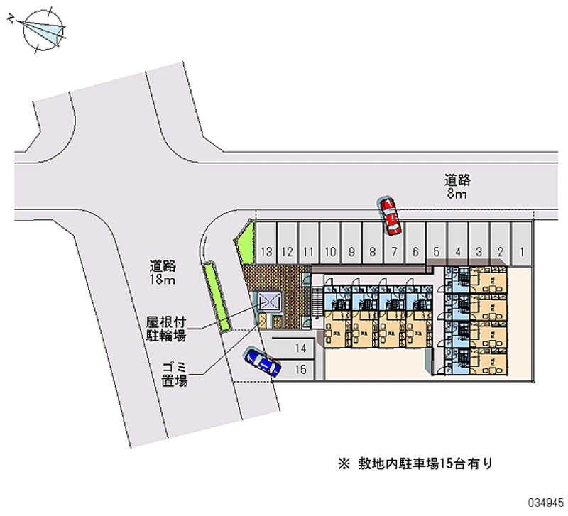 レオパレス四季 月極駐車場