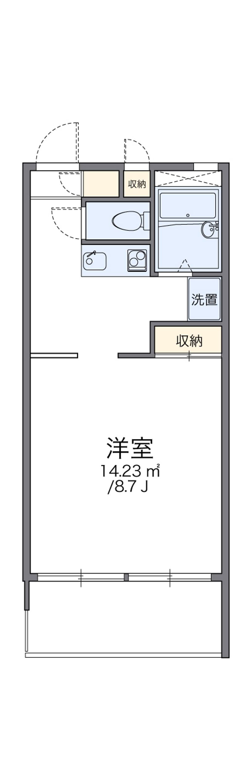 レオパレスガーデン 間取図