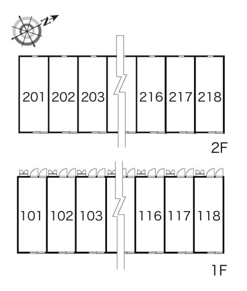 レオパレスロベリア 間取配置図