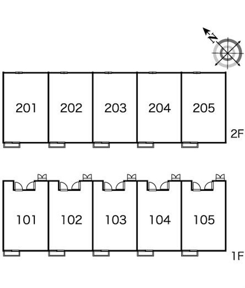 レオパレスＩｔｏ 間取配置図
