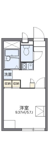 レオパレスウィステリア平井Ⅱ 間取り図