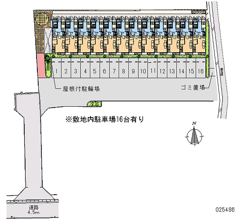 25486月租停車場