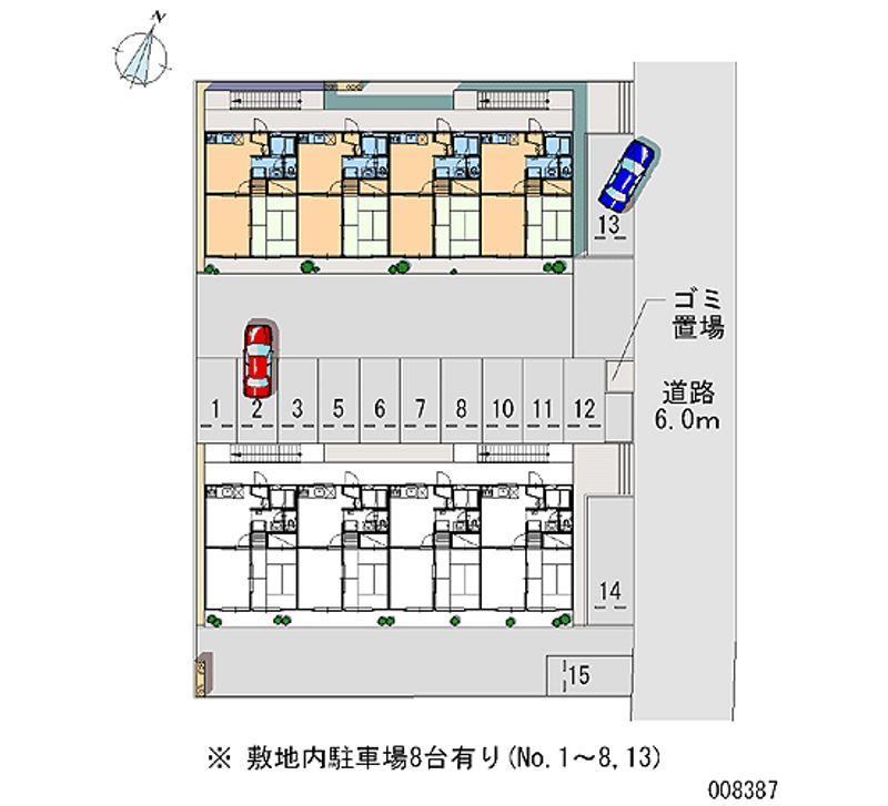 レオパレス永山第１ 区画図