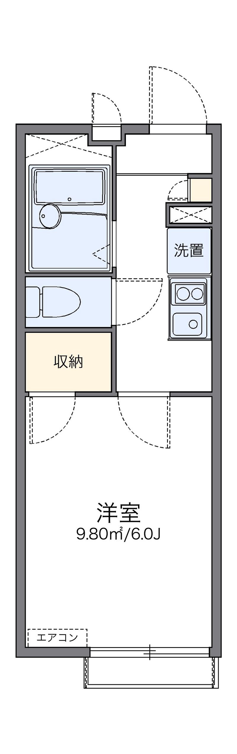 レオパレスフォレスト彩 間取図