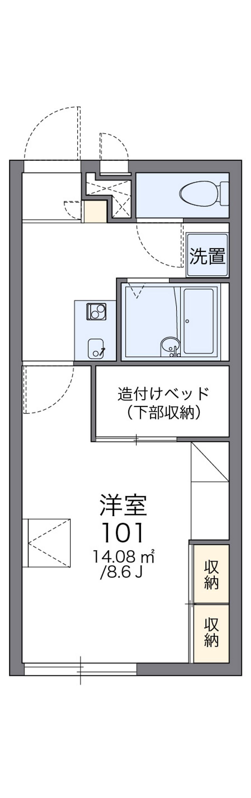 レオパレスソフィア　Ｂ 間取図