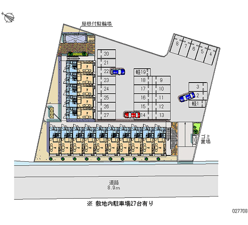 27708 bãi đậu xe hàng tháng