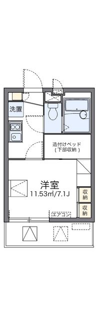 レオパレス本田ハイツ 間取り図