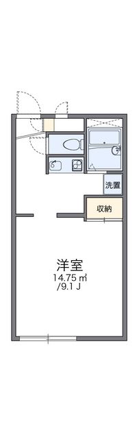 レオパレスシャルムアカハネ 間取り図