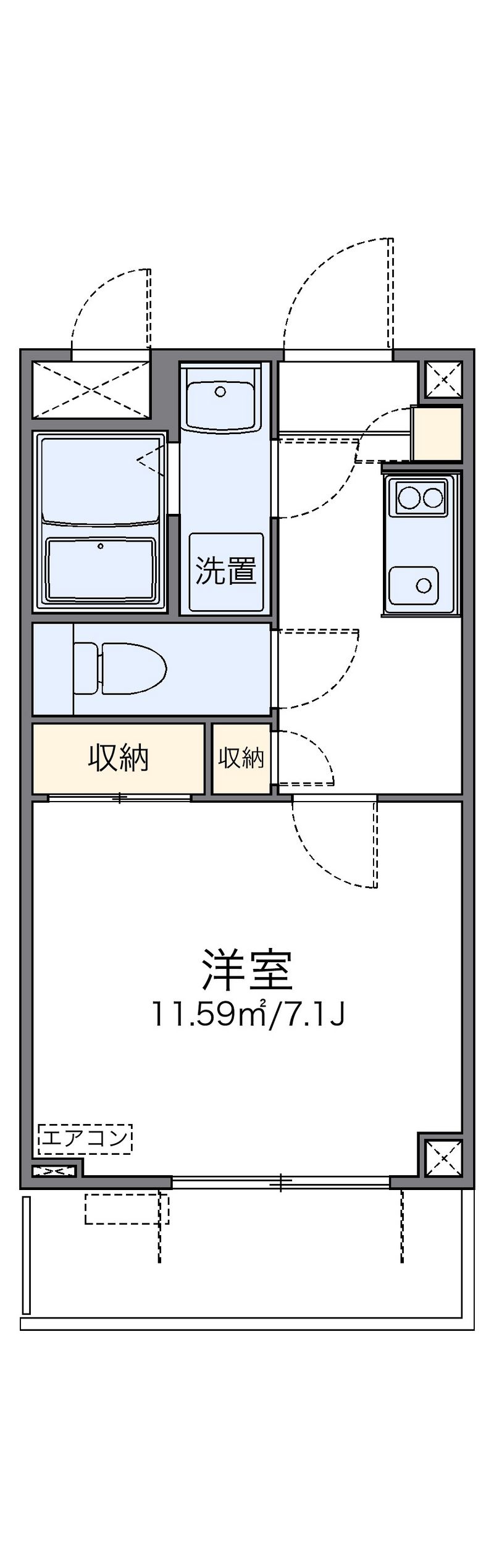 レオネクストシマノ 間取図