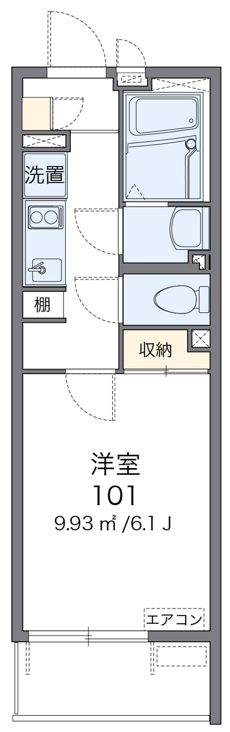 レオネクストブランドール根岸 間取図
