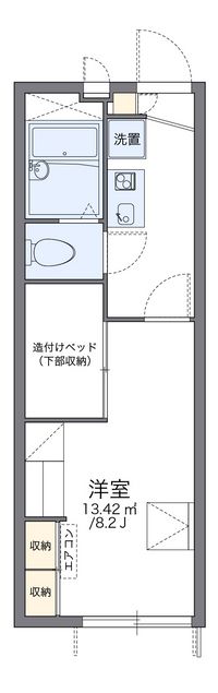 レオパレス鳶尾 間取図