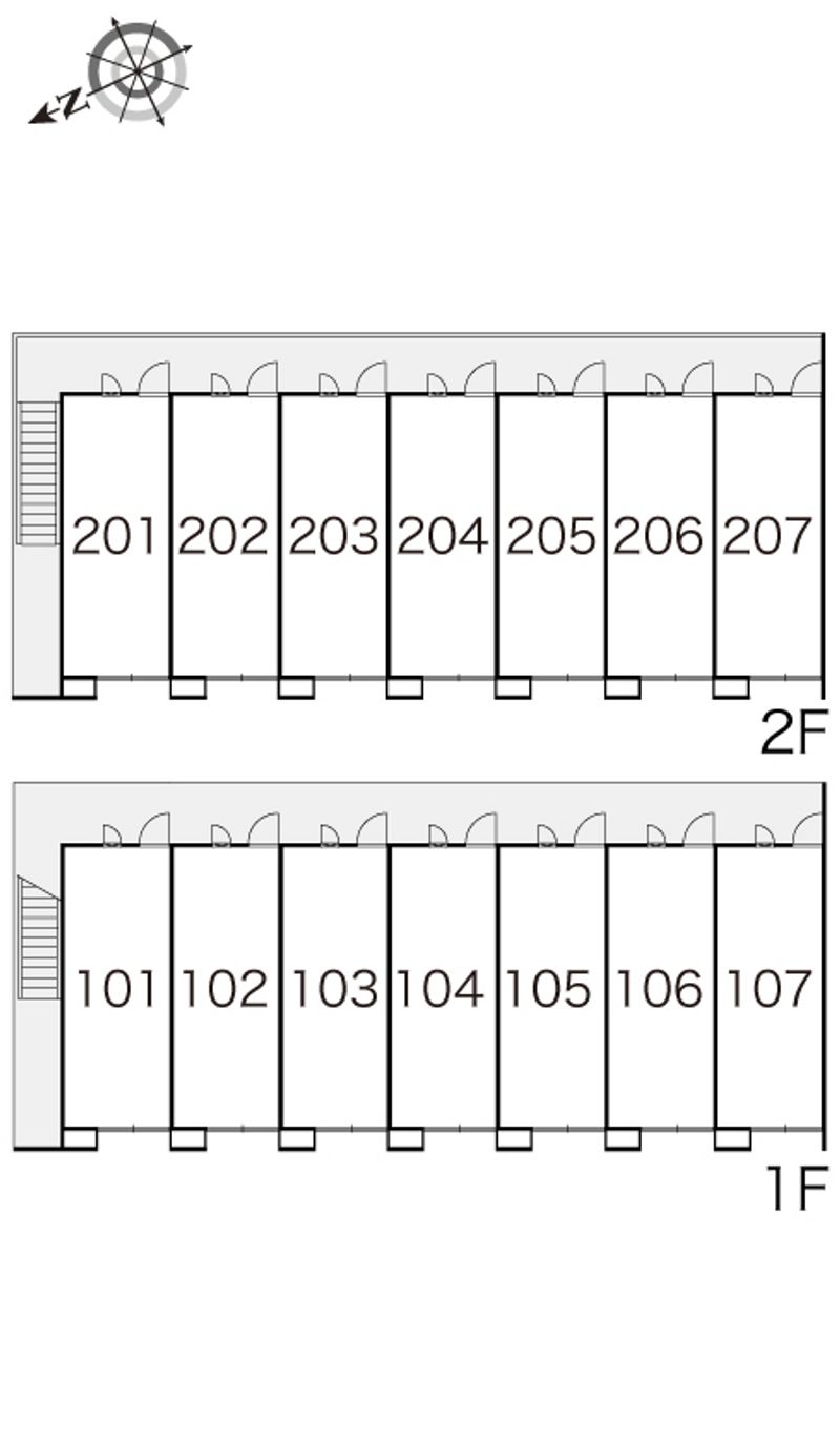 レオパレスあげきゅう 間取配置図