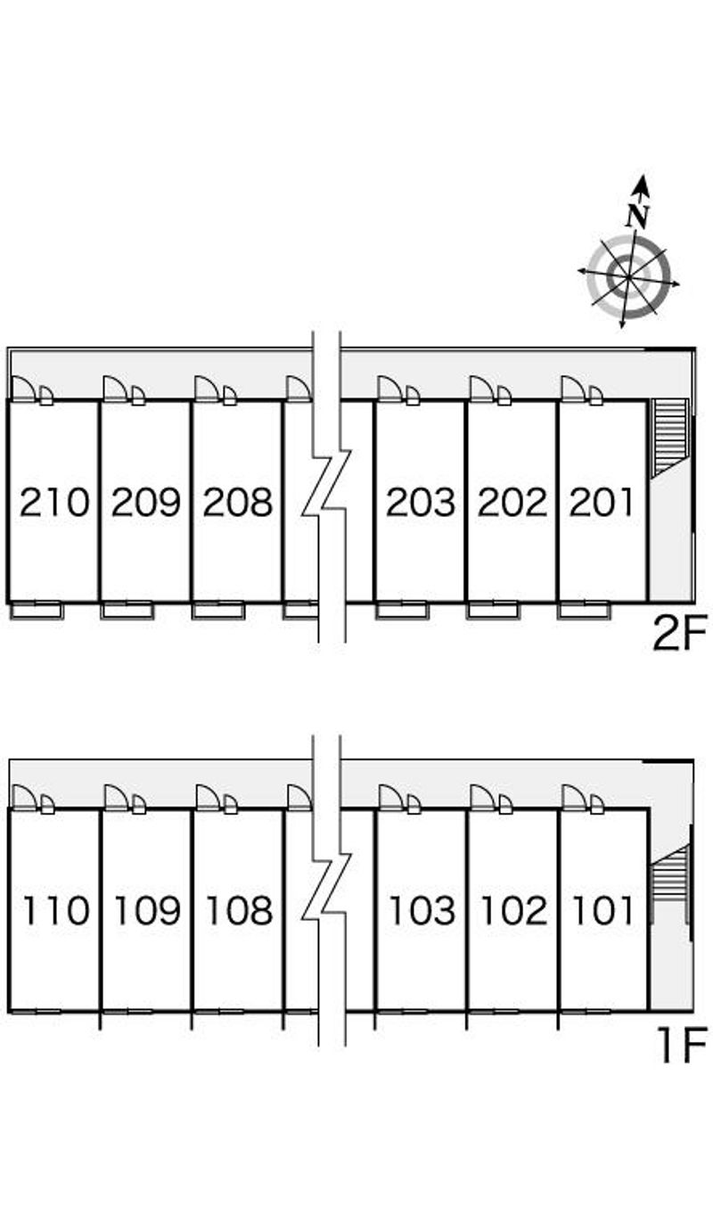 レオパレス涼風爽 間取り配置図
