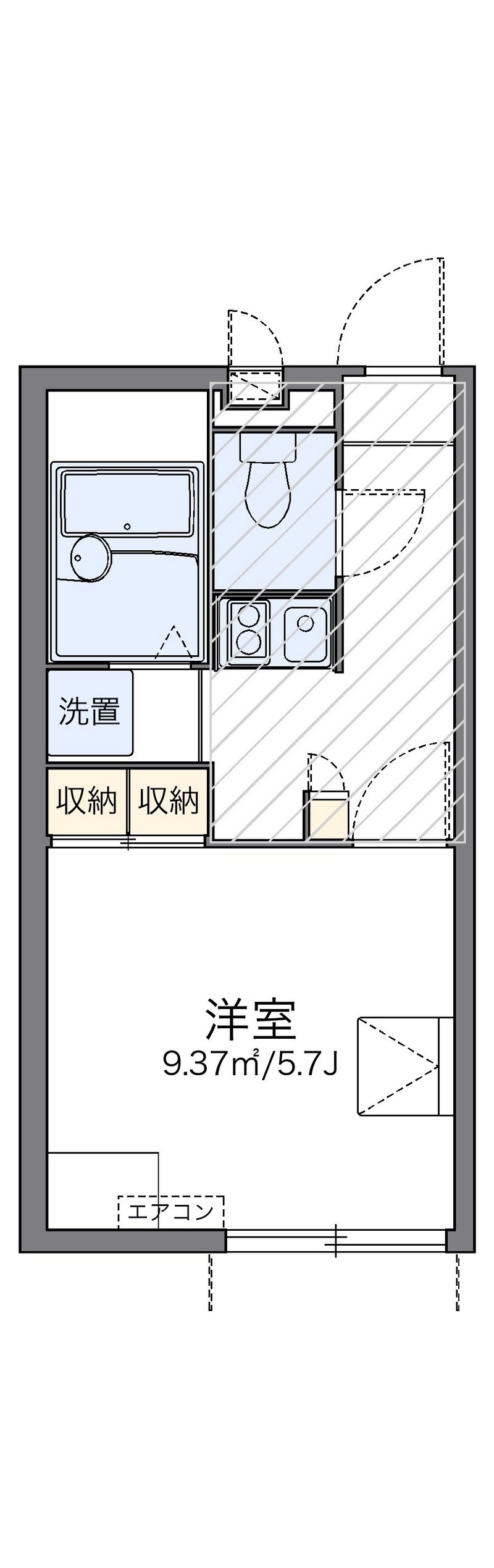 レオパレス八景 間取図