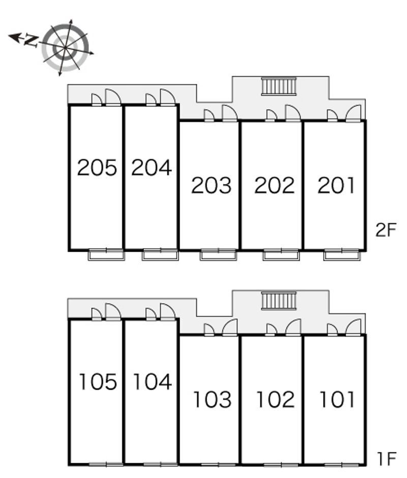 レオパレスコットンハウス 間取配置図