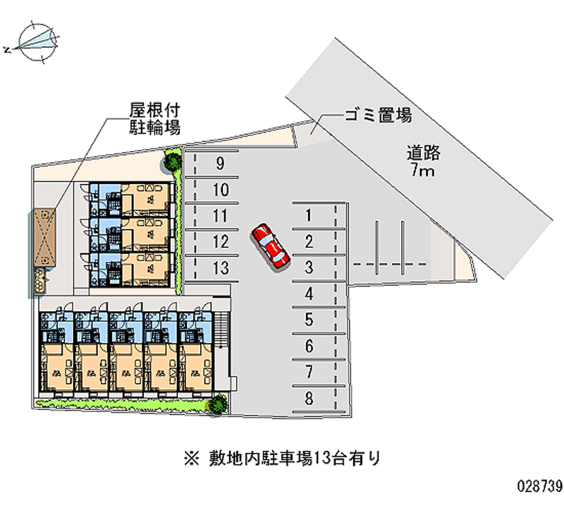 レオパレス大門 月極駐車場