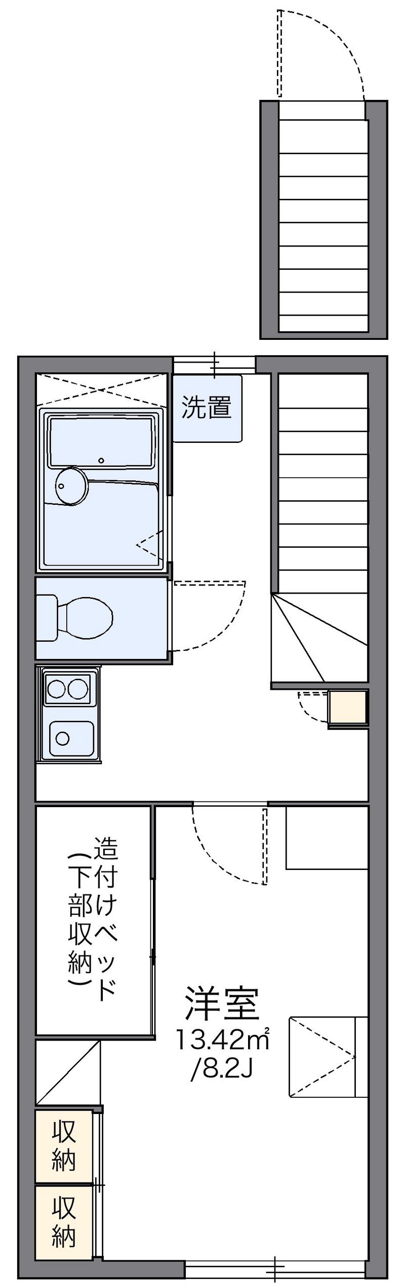 レオパレスＤｏｕ　Ｅ　Ｓｅｎ 間取図