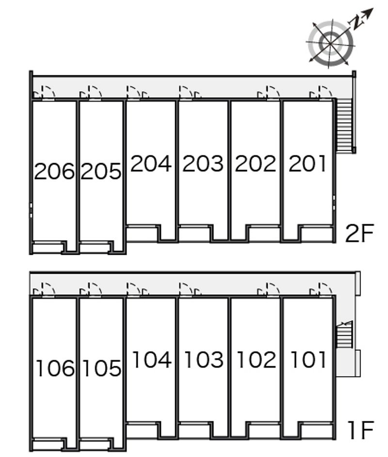 クレイノＨｉｒｏｐａｌａｃｅⅢ 間取配置図