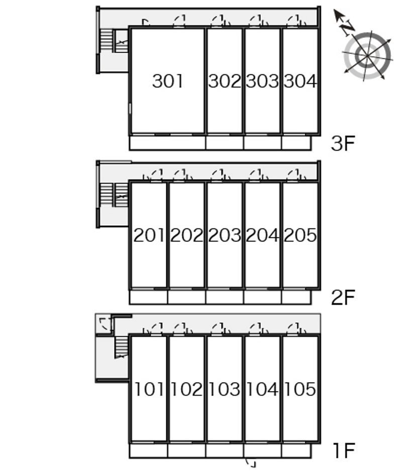 クレイノ亀戸 間取配置図