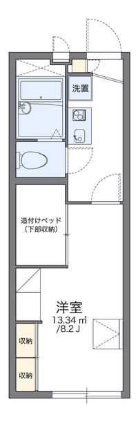 レオパレスプリンス０６ 間取り図