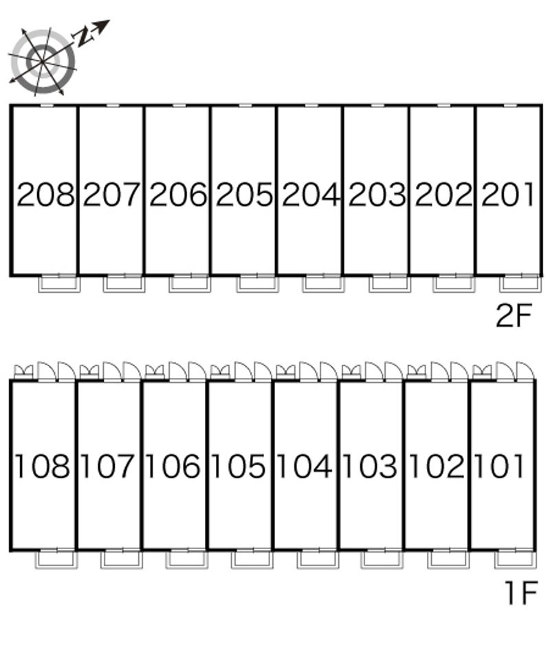 レオパレスゴールド 間取配置図
