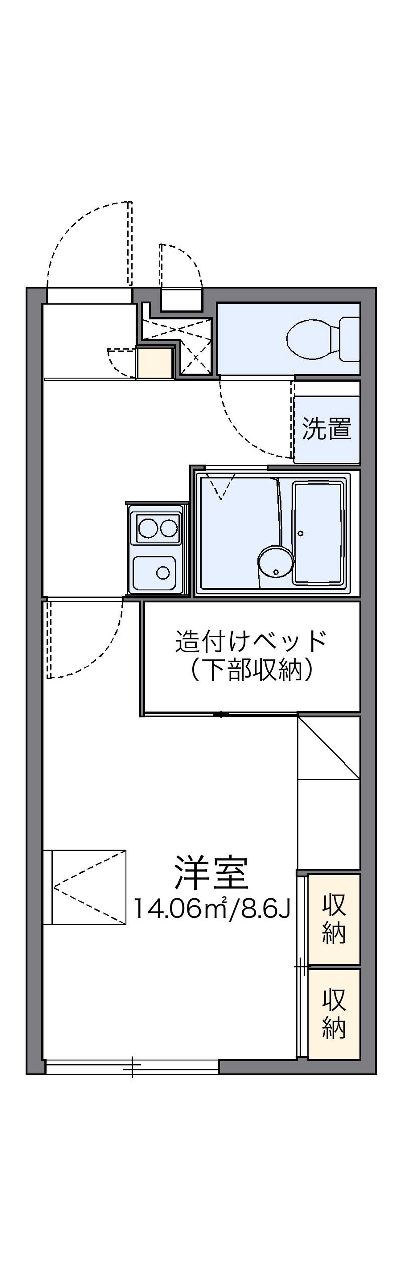 レオパレスアンフィールド 間取図