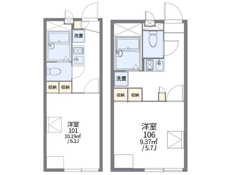 レオパレスキャピタル平松 間取図