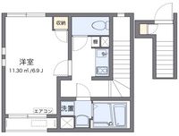 クレイノルーチェ　ガジン 間取り図