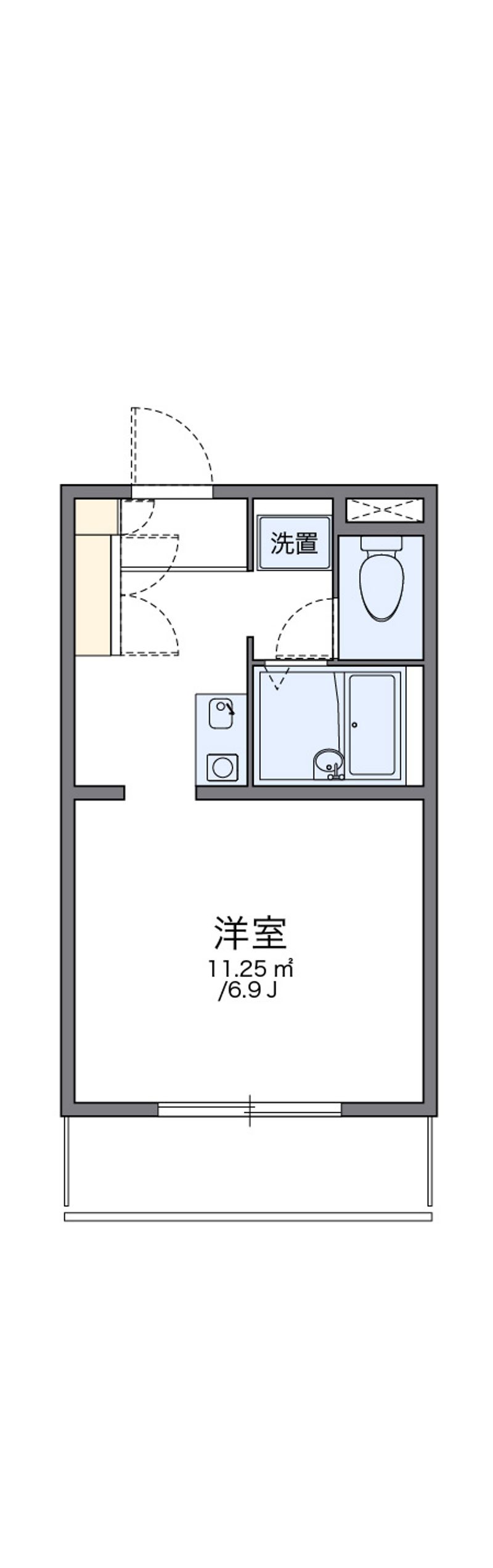 レオパレスシェル都 間取図