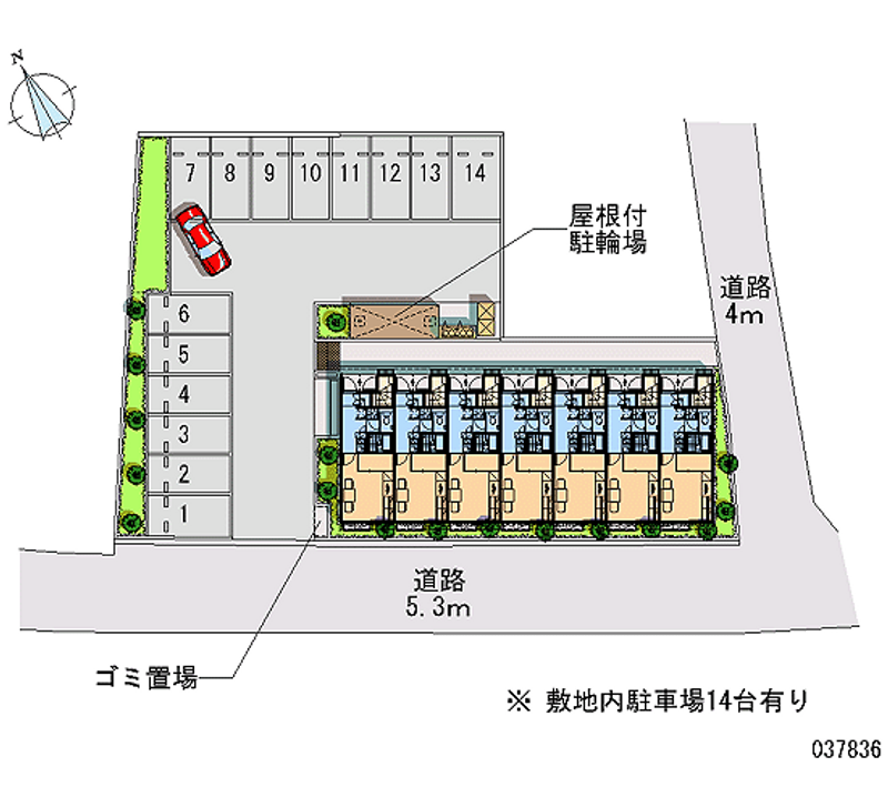 37836月租停車場