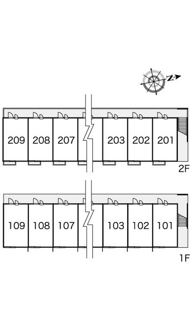 レオパレスｅａｓｔ　ＭＯＡＴ 間取り配置図