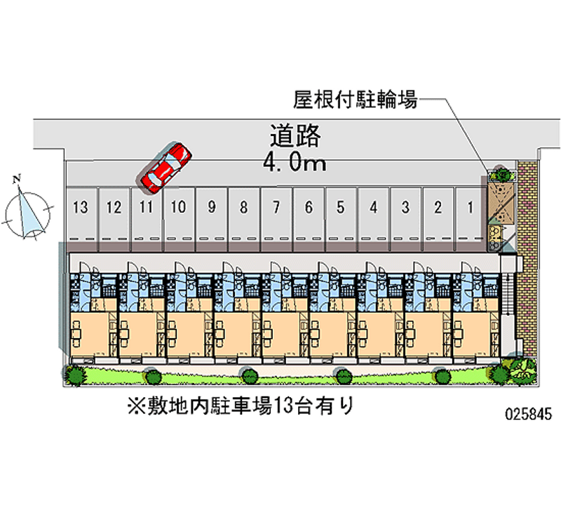 レオパレス白旗 月極駐車場