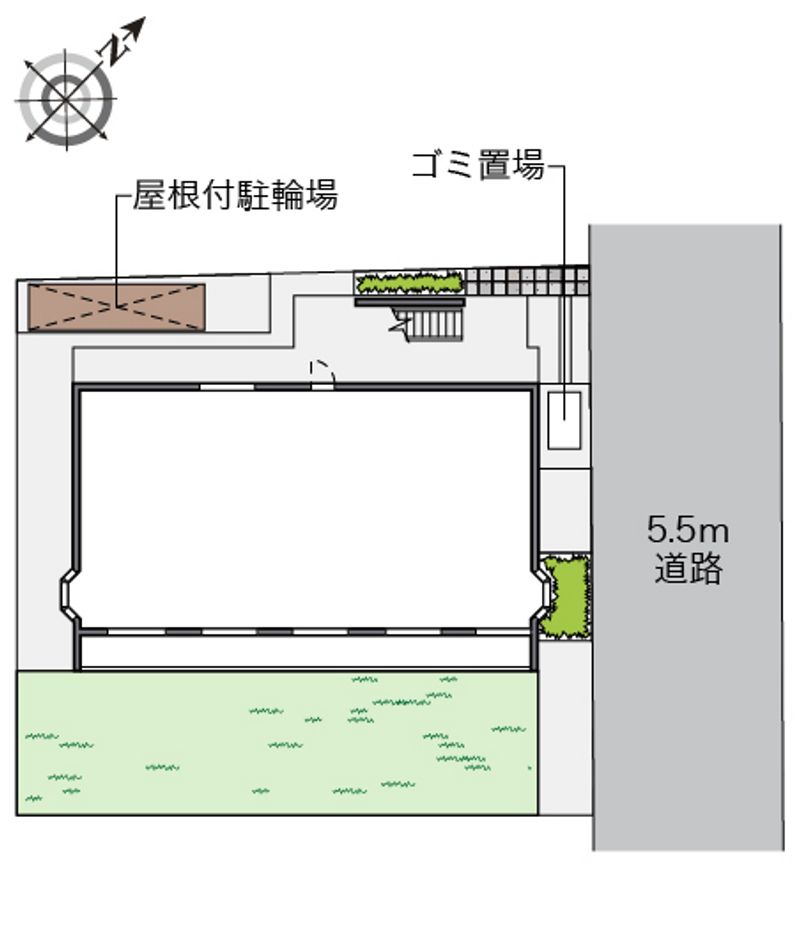 レオパレス四谷Ⅱ 配置図