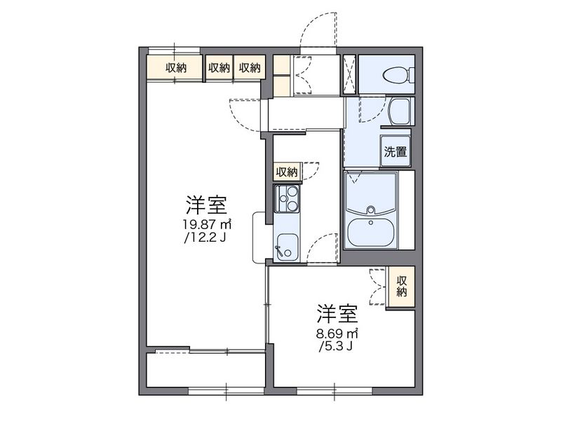 レオパレス大樹 間取図